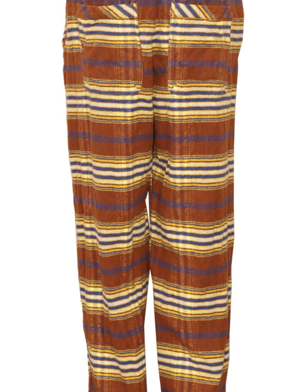 Free People Preppy Plaid Pull On Trousers Pants Striped Printed Straight Leg XS - Picture 8 of 10